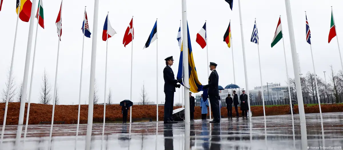 NATO marks Sweden's entry with flag raising ceremony