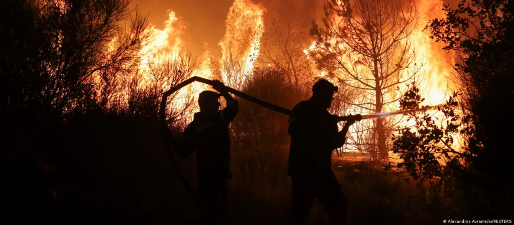 Europe is particularly at risk from forest fires and extreme weather events, the new report showed