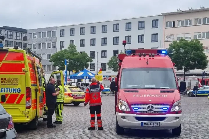 Germany: Knife attack in Mannheim, suspect shot