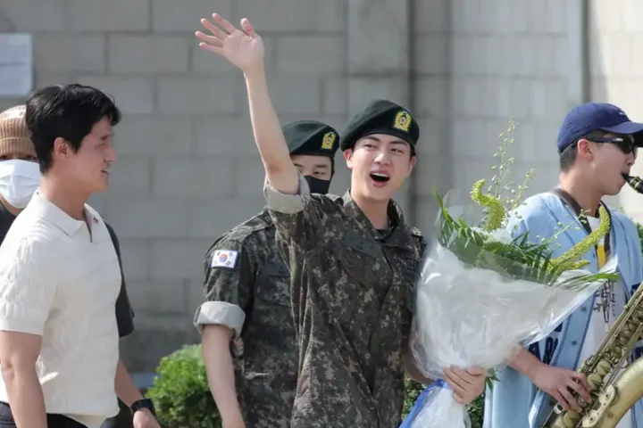 BTS star Jin completes army service in South Korea