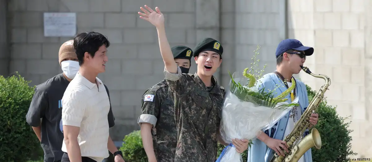 BTS star Jin completes army service in South Korea