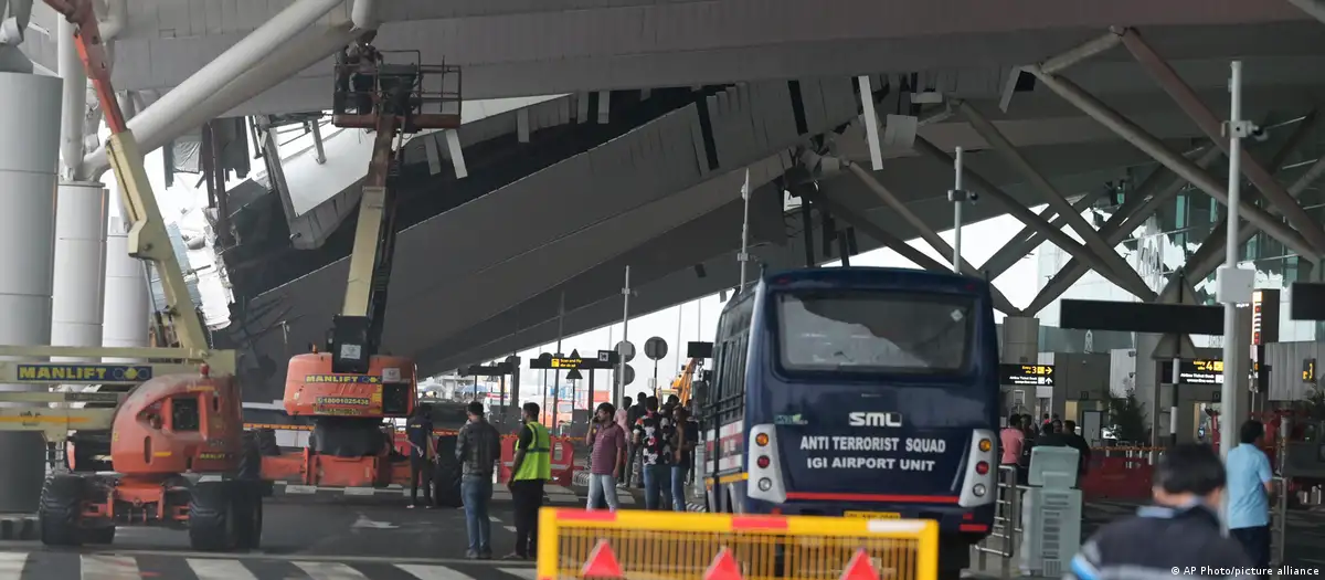India: Canopy collapse at New Delhi airport after heavy rain