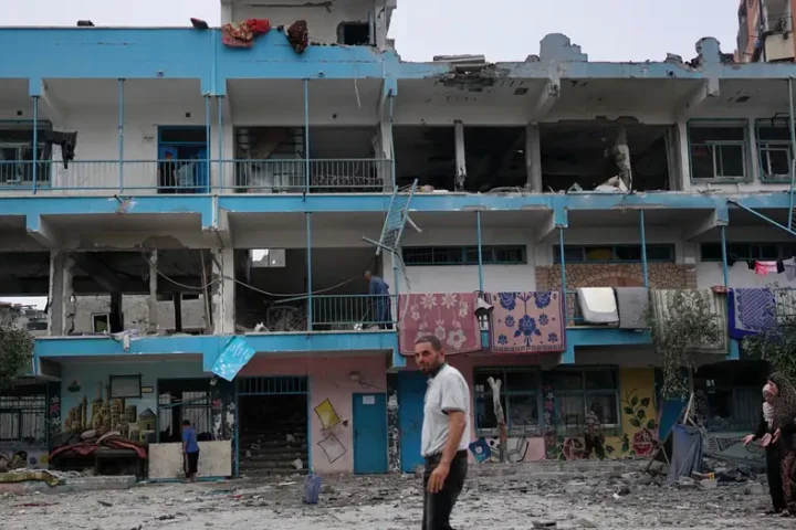 Israel-Hamas war: Israeli strike on Gaza school kills dozens