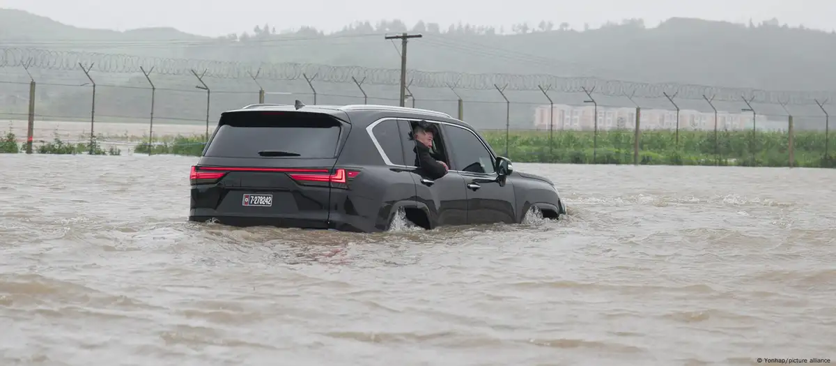 North Korea's Kim Jong Un oversees flood rescue operation