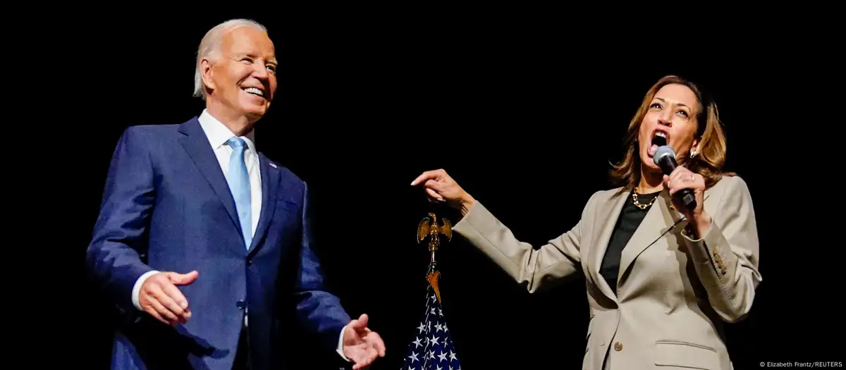 Biden, Harris hail lower Medicare drug prices and each other