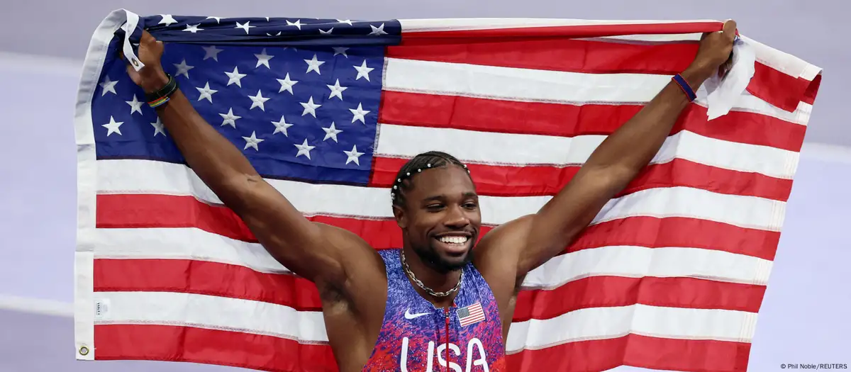 Olympics: Noah Lyles wins men's 100m final