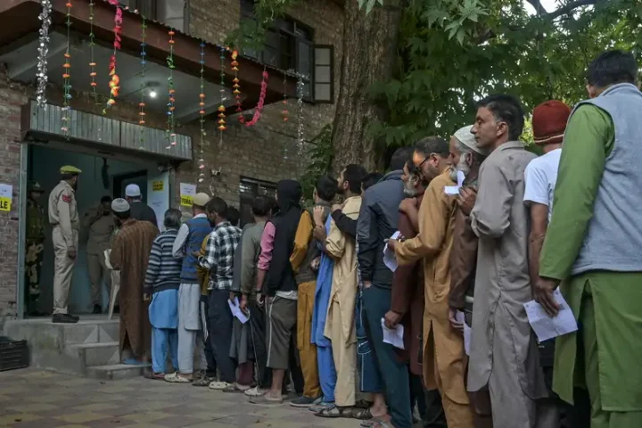 India: Kashmir votes in assembly elections after a decade