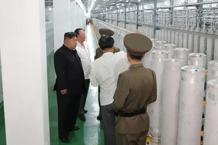 North Korea releases rare images of uranium enrichment plant