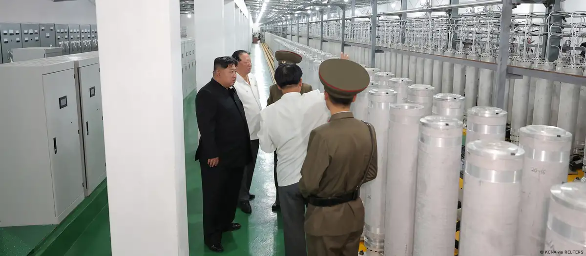 North Korea releases rare images of uranium enrichment plant