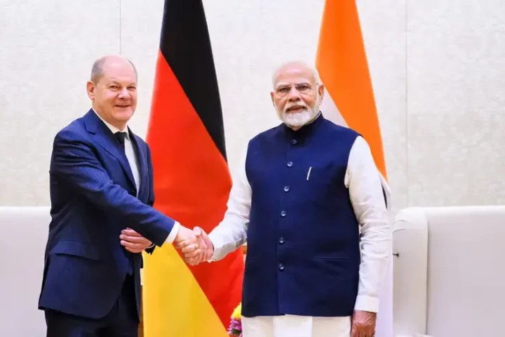 Germany's Scholz, India's Modi meet in New Delhi