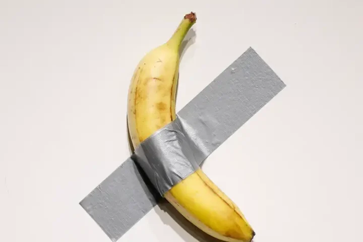 Banana taped to wall sells for $6.2 million at art auction