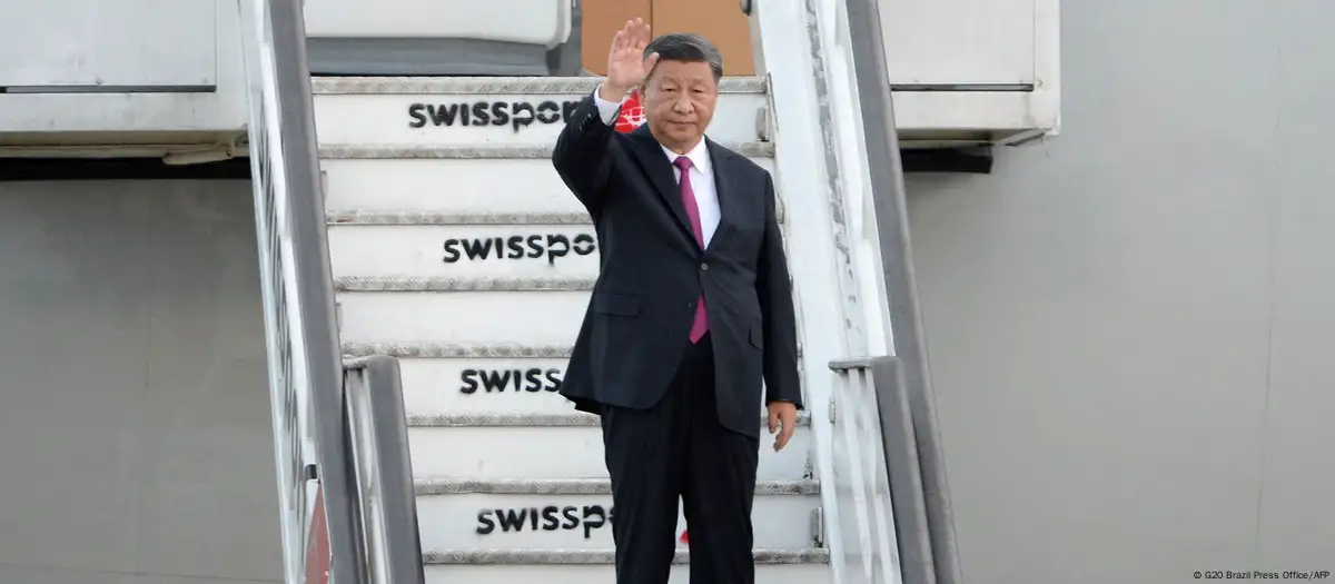 China's President Xi arrives in Brazil for G20 summit