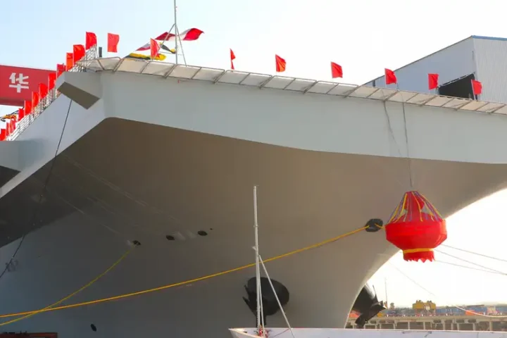 China launches new generation assault ship 'Sichuan'