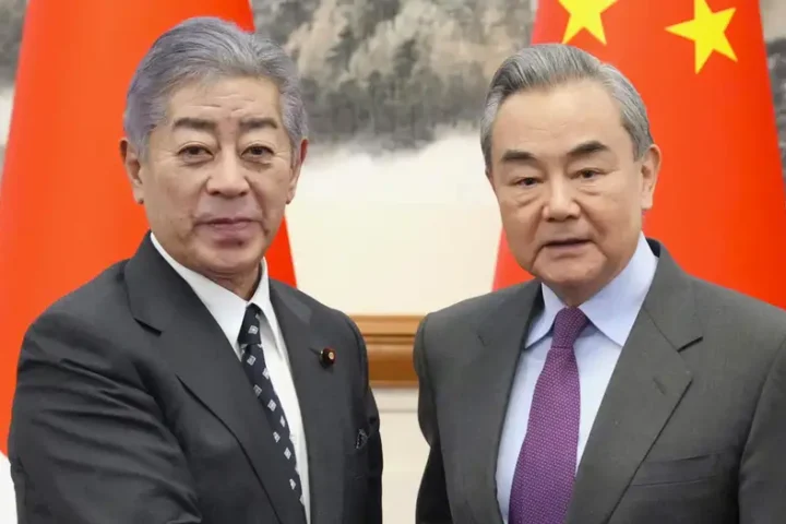 Japan FM visits China, seeking 'positive direction' for ties