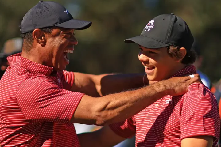 Tiger Woods' teenage son, Charlie, hits first hole-in-one