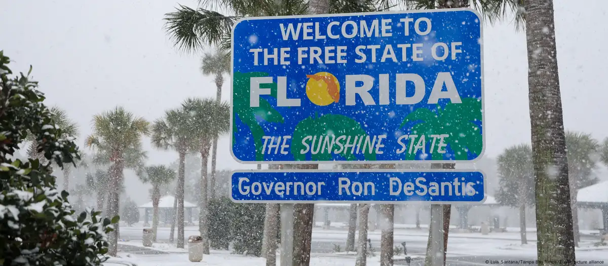 US: Deep freeze hits Florida, Louisiana