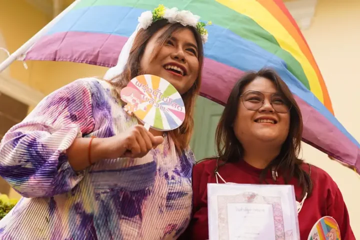 Hundreds wed as Thailand legalizes same-sex marriage