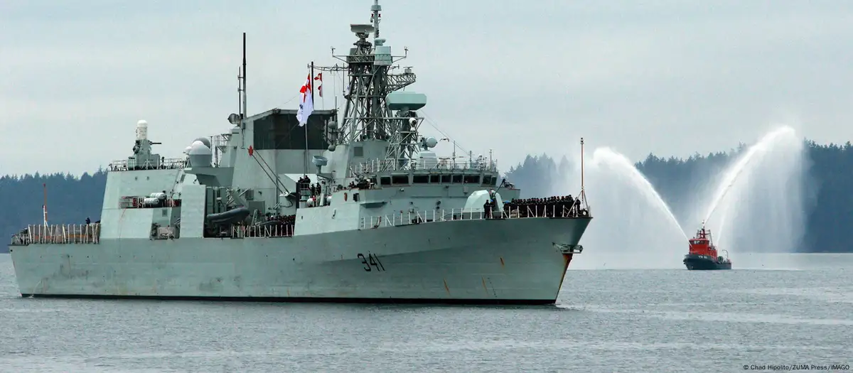 Canadian warship passing through Taiwan Strait irks China