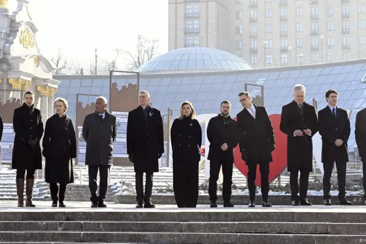 EU leaders in Kyiv on third anniversary of Russia's invasion