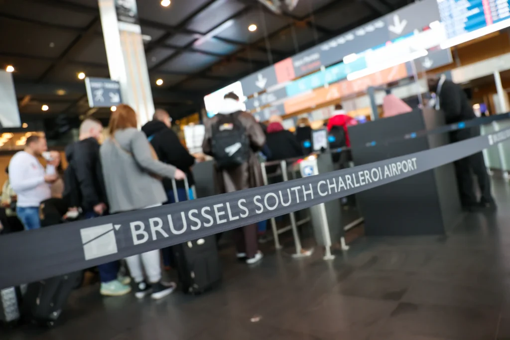 Long queues at Charleroi Airport due to 31 March strike