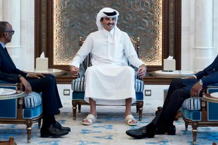 Presidents of Rwanda and DR Congo hold talks in Qatar