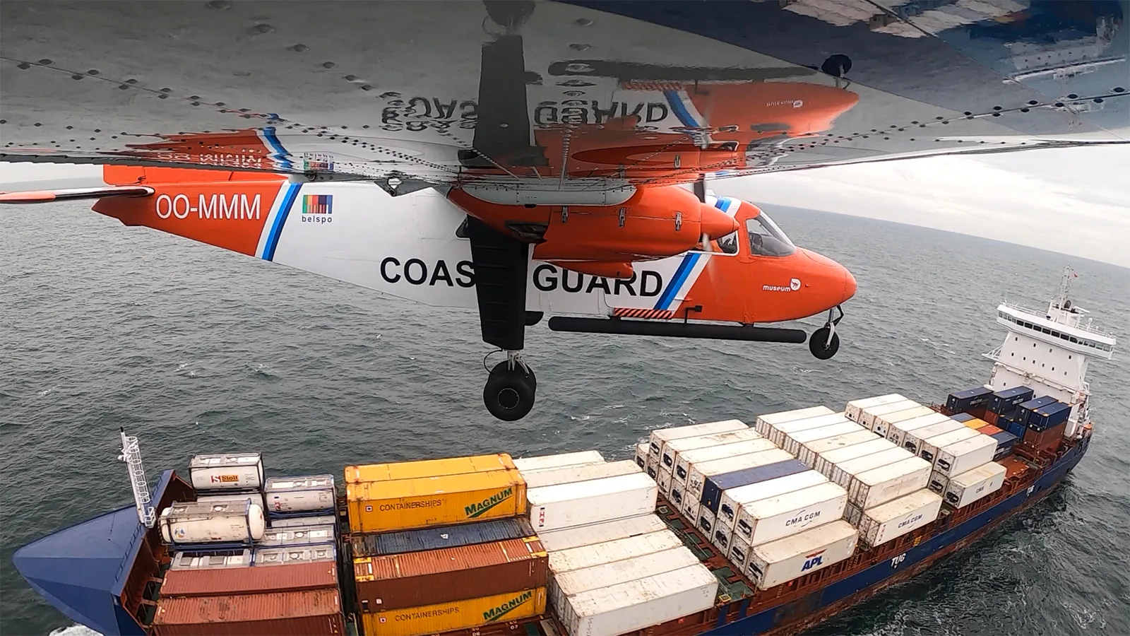 Aerial monitoring points to decline in pollution by ships in North Sea