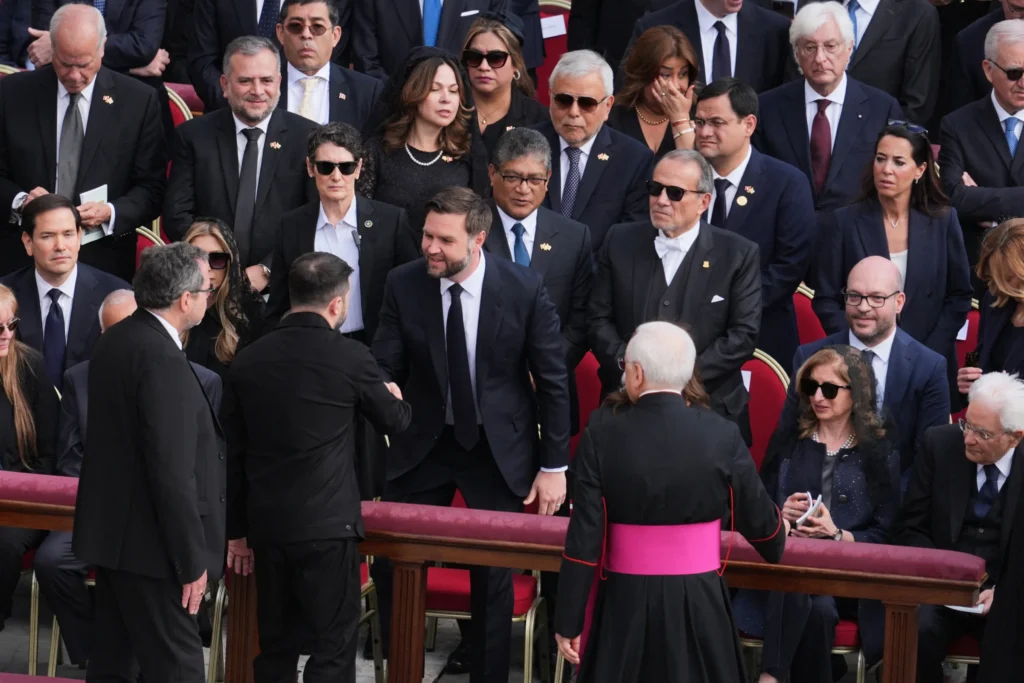 Zelensky and Vance meet in Rome ahead of crucial Trump-Putin call