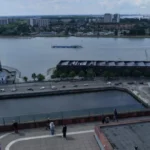 Antwerp offers free swimming at Bonapartedok near MAS