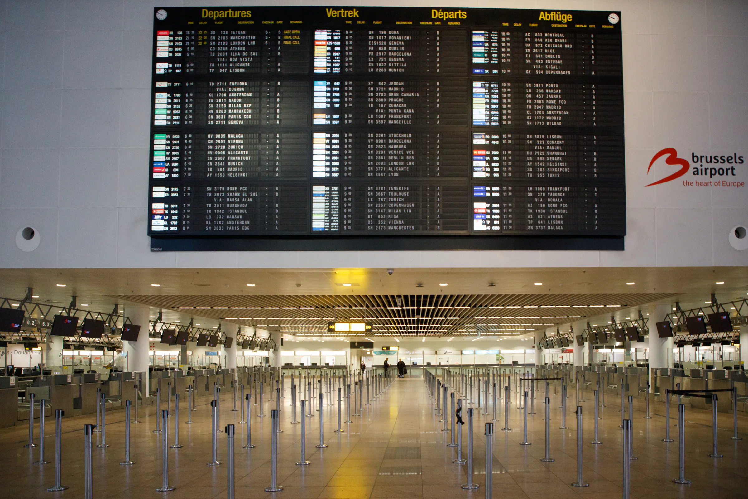 National strike: No departing flights at Brussels Airport on 25 June
