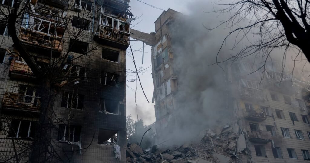 Night of Terror: Russian Missiles Strike Kyiv, Killing 14 and Injuring Over 100