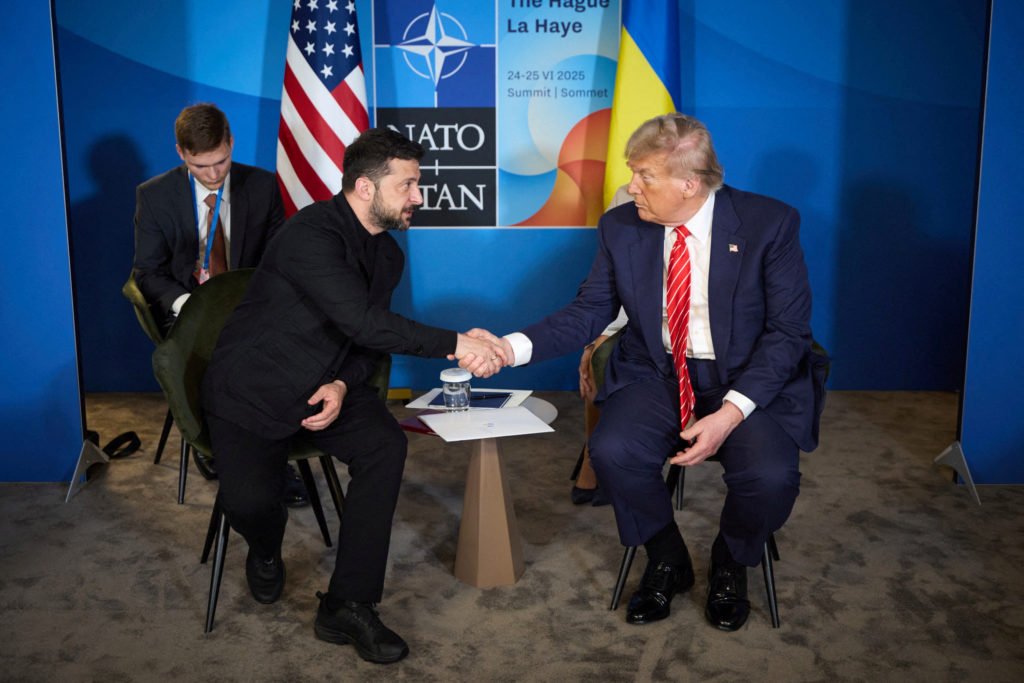 Trump shifts tone on Ukraine after NATO summit meeting with Zelensky