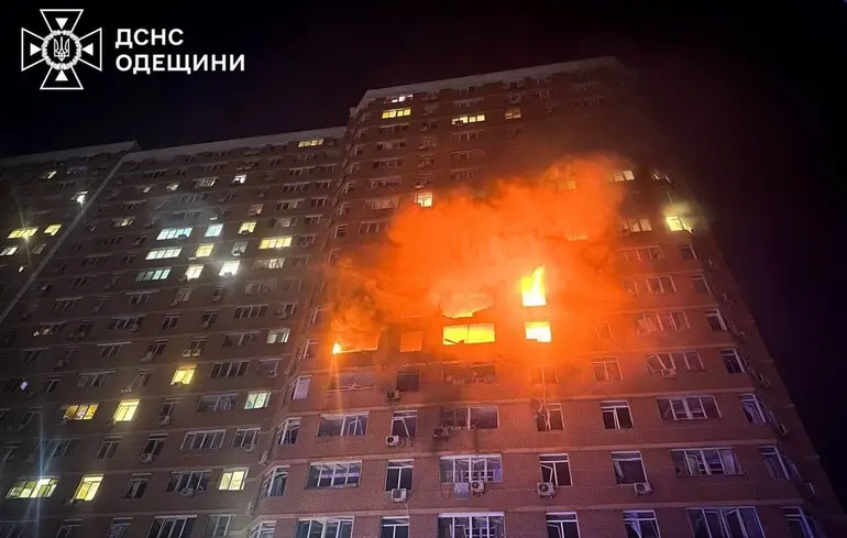 Casualties reported in Odesa drone attack, including children, says emergency service