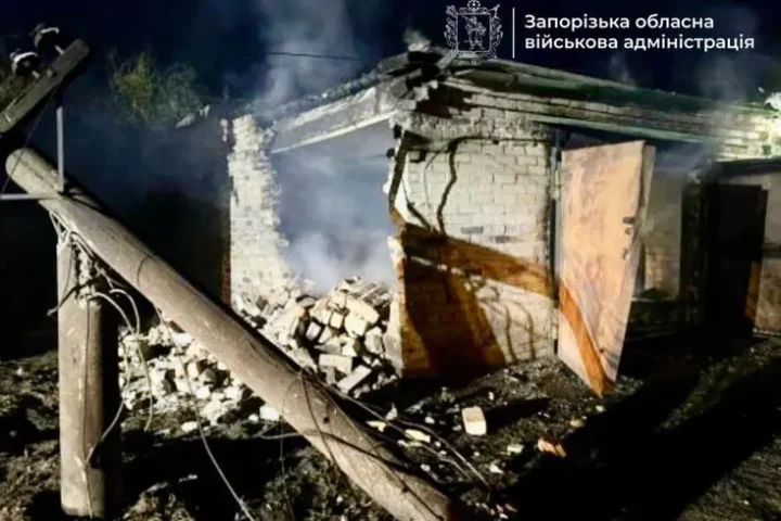 Drone attack in Zaporizhzhia causes fires, says regional administration