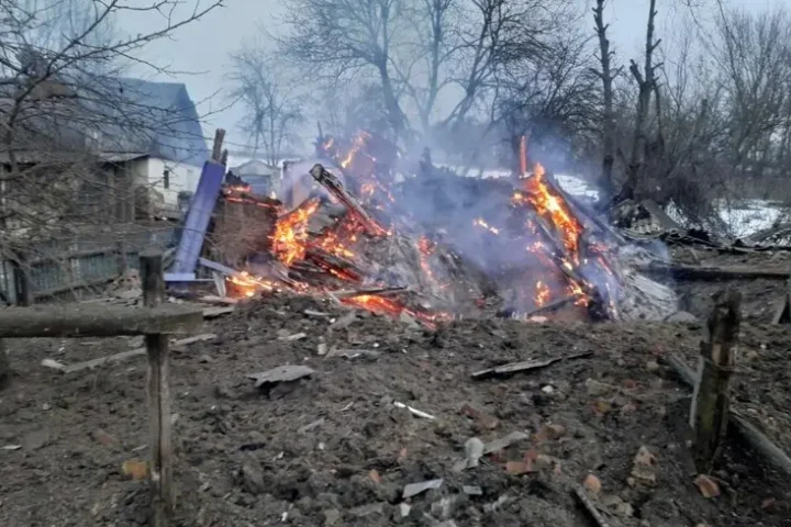 Russians launch a massive drone strike on village in Sumy region, casualties reported