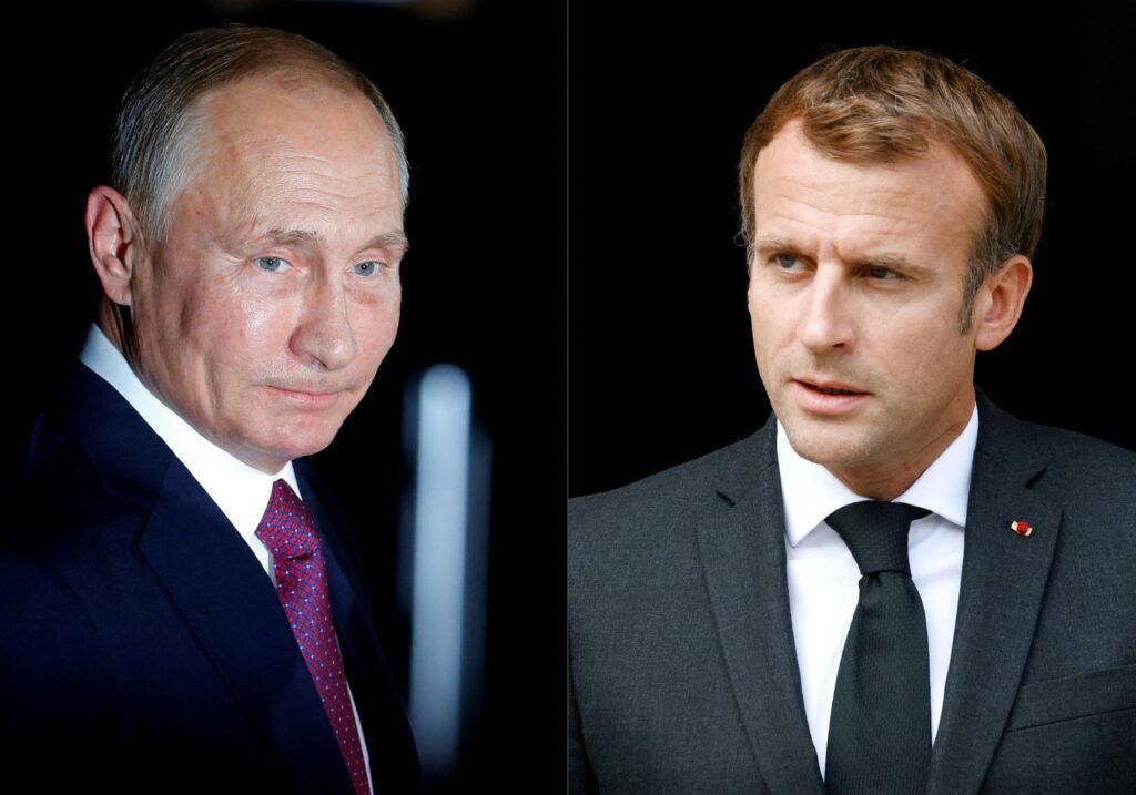 Macron urges Putin to end Ukraine war in first call since 2022