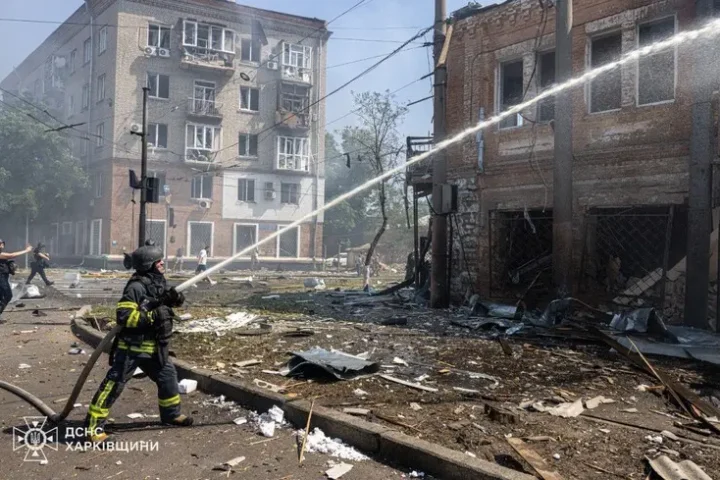 New massive attack in Kharkiv leaves 33 injured