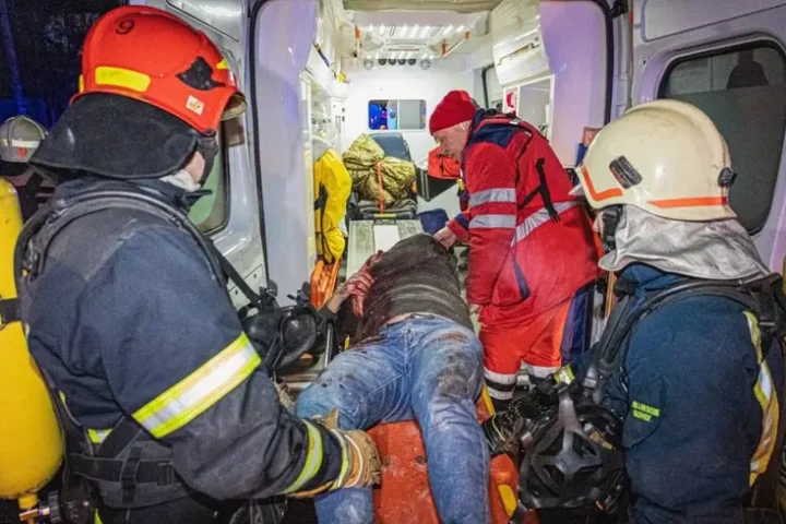 People injured in Kharkiv following Russian missile strike in two districts