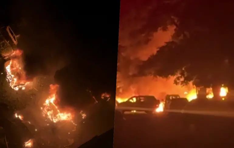 Russia launches drone attack on Odesa, cars and administrative buildings on fire