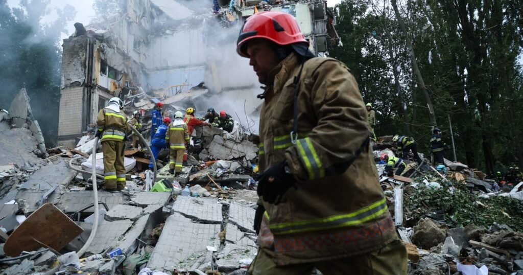 Russian missile attack on Kyiv results in 7 deaths and over 80 injuries