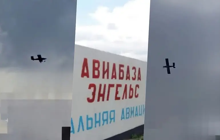 Russians report drone attack on airfield in Engels