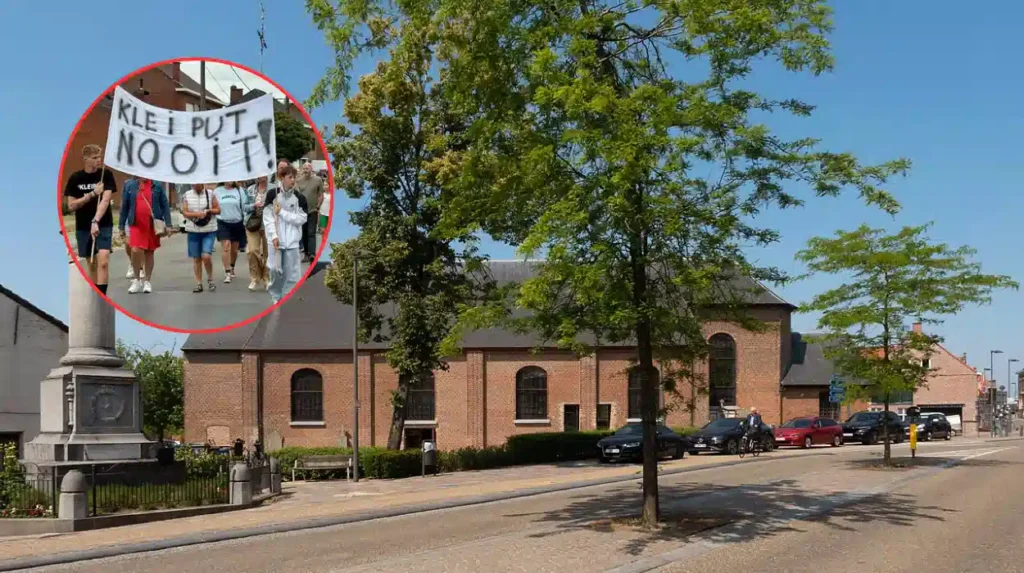 Aalbeke residents protest against revised plans for Bosschaert clay pit project