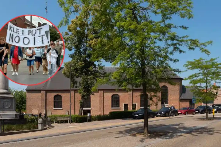 Aalbeke residents protest against revised plans for Bosschaert clay pit project