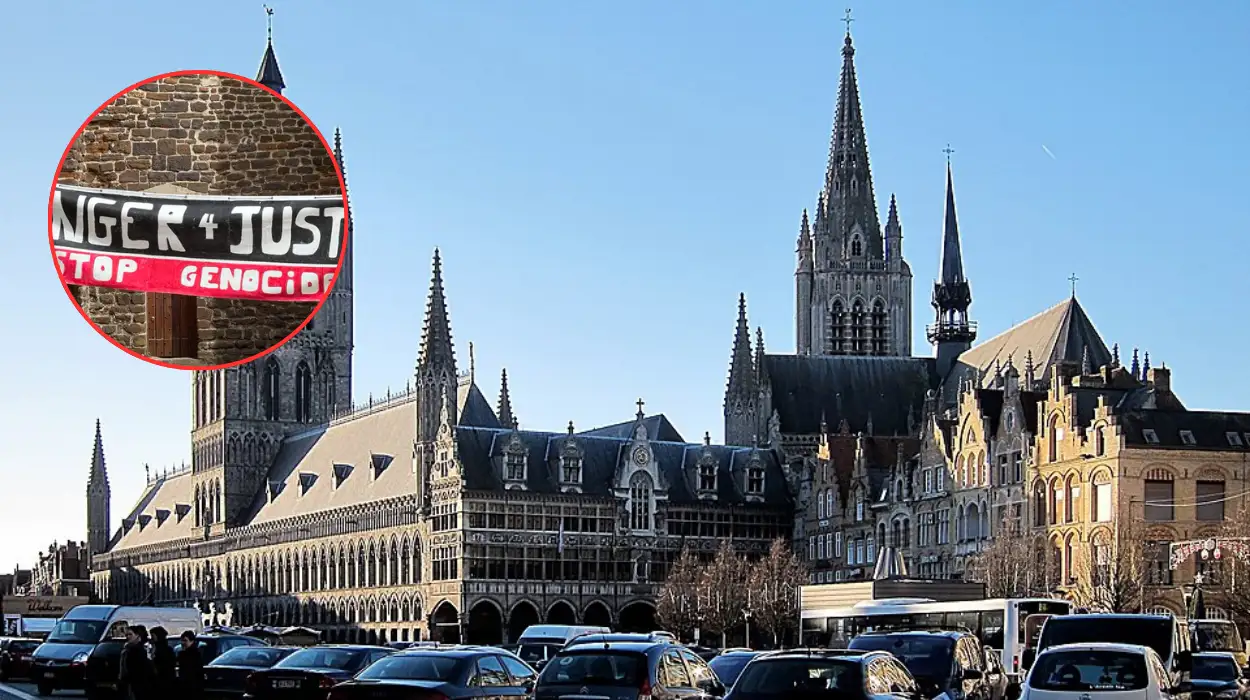 Activists in Ypres stage hunger strike to raise awareness of Gaza humanitarian crisis