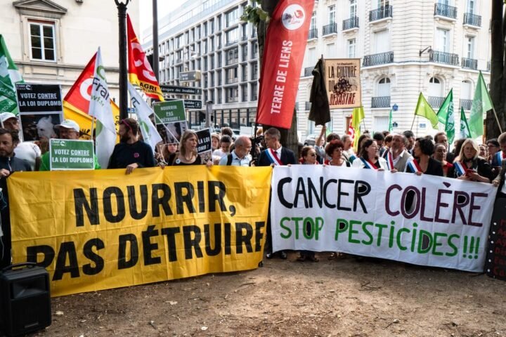 Macron faces scrutiny over pesticide law amid health concerns and public petition