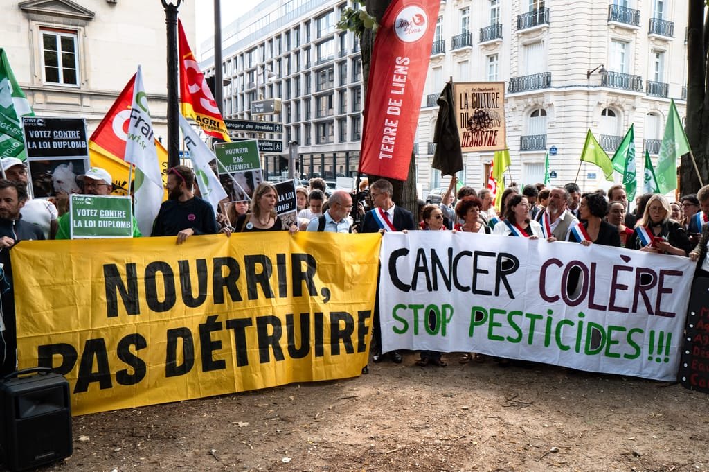 Macron faces scrutiny over pesticide law amid health concerns and public petition