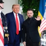 Map of Ukraine displayed in the Oval Office ahead of Trump-Zelensky talks