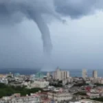 Marine tornado observed in Havana: a rare weather event raises climate concerns