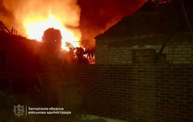 Russian missile strike destroys private house in Zaporizhzhia, injures three