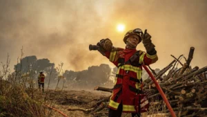 Severe wildfire in southern France displaces thousands and raises climate change concerns