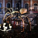 Giant spider installation marks opening weekend of Brusk art gallery in Bruges